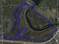 2016-09-25 Bird Hills Ann Arbor 77  Using Geosetter I was able to merge the Garmin GPS track data with the Camera GPS locations so you can see where on the track I was. Note that you can see this in each picture also by using the "Map" option below the picture.